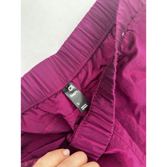 Gap Windbreaker Jogger Pants Sz L 80’s Inspired Y2K Sporty Athletic Retro Pink - Picture 4 of 6